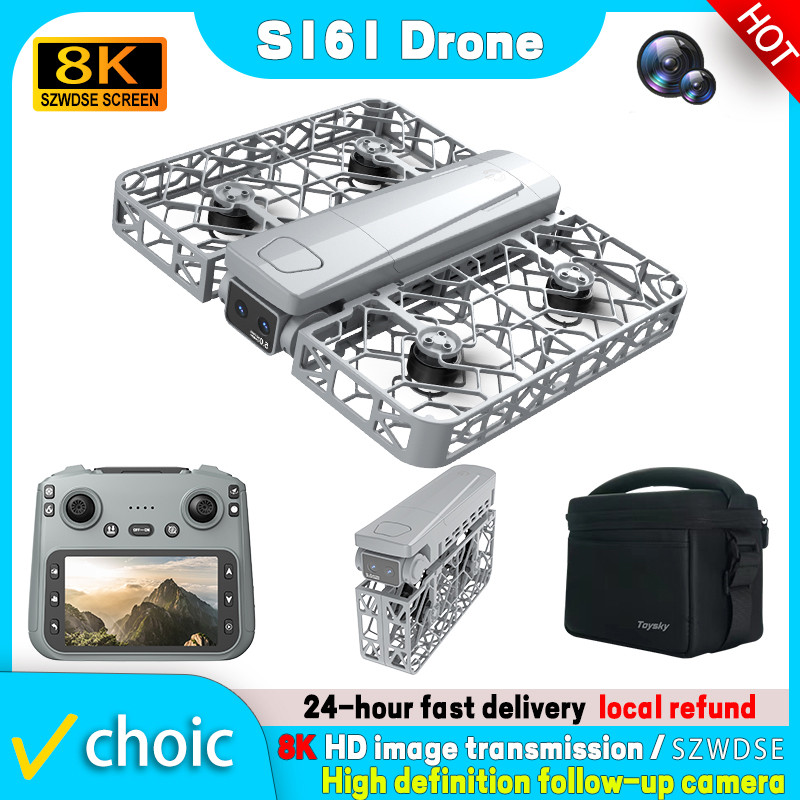 Drone Profesional S161 MAX Baru dengan Kamera 8K, WIFI FPV, Motor Tanpa Sikat, Dilengkapi Remote Kon