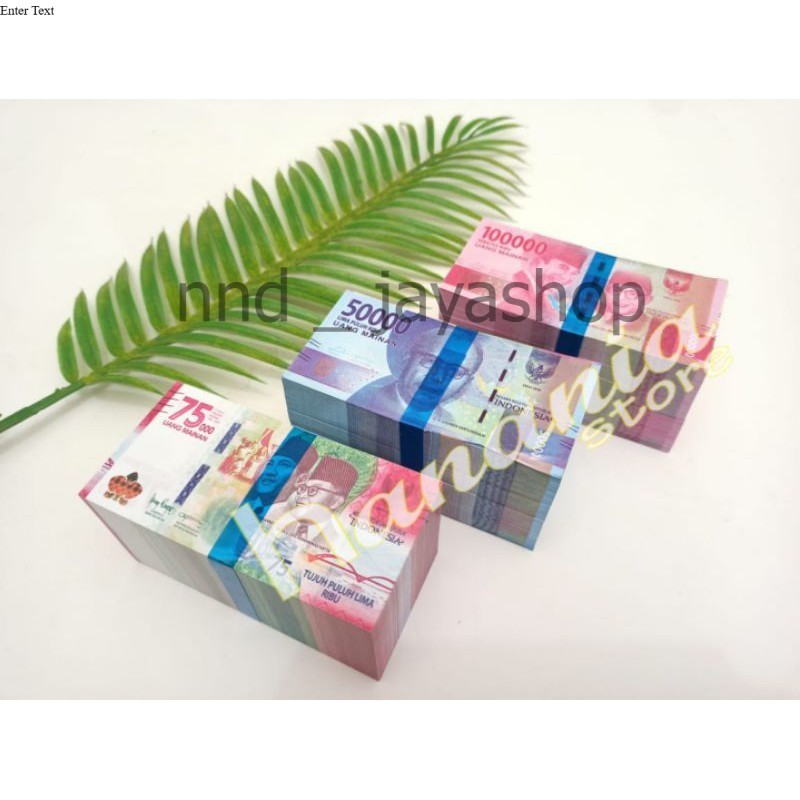 Uang Mainan anak Motif Asli / Uang Mainan (@100 lembar campur)