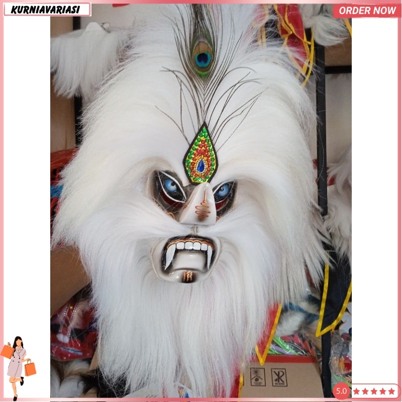 topeng ganong/ganongan termurah/ganongan mata kaca/ganongan putih KNV -55