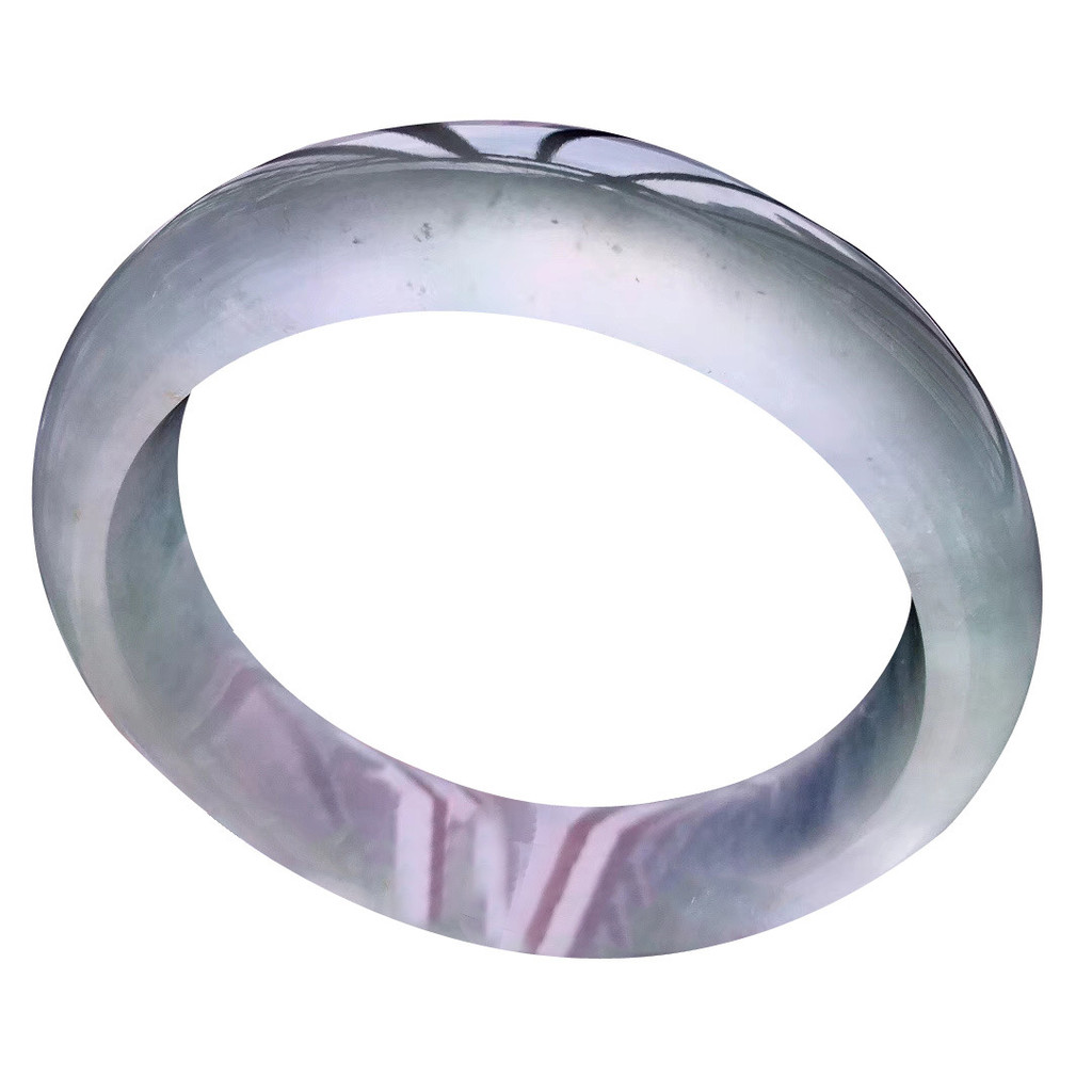 Giok Jadeite Myanmar dari Tambang Lama Giok Jadeite Transparansi Tinggi dengan Fluoresensi Gelang Gi