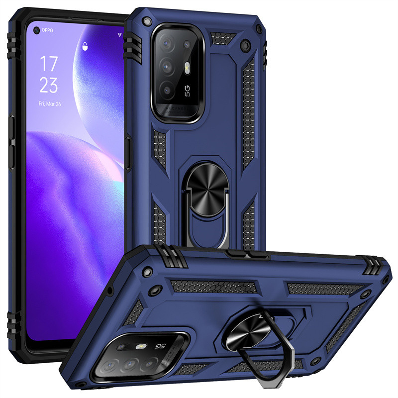 For OPPO A94 5G Case Armor Shockproof Magnetic Car Holder Ring Phone Case for Reno 5Z 5 Z Reno5Z A 9