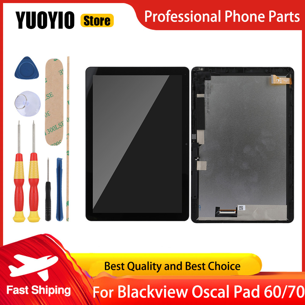 New Original LCD splay Blackview OSCAL Pad 60 OSCAL Pad 70 Tou Screen gitizer With Frame Assembly Re