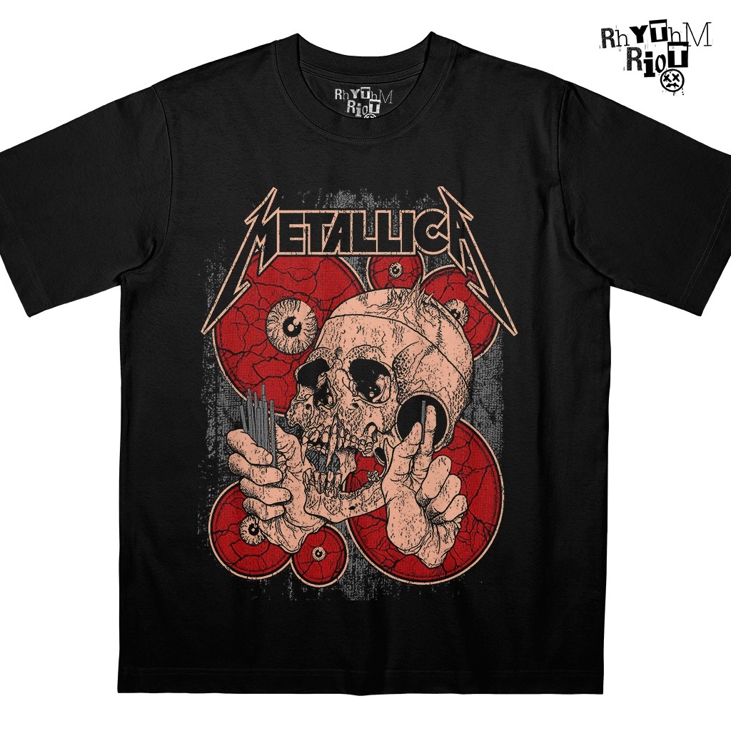 RhythmRiot - Kaos Band Vintage Combed 24s - T Shirt Distro Punk Metal Metallica Nirvana - DR0173 Ori