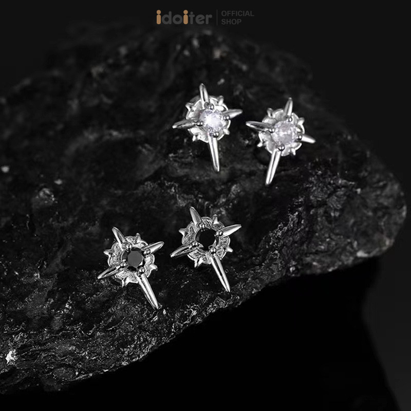 SJ03-20 High-end Versatile North Star Trendy Cool Style Earrings Simple Niche