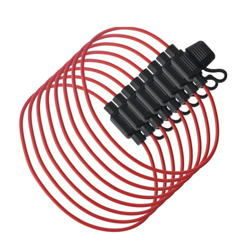 1pcs16/14/12/10AWG Tempat Sekring Mobil Tahan Air Mini Kecil Sedang Kabel Sekring Bilah Mobil 10A 20