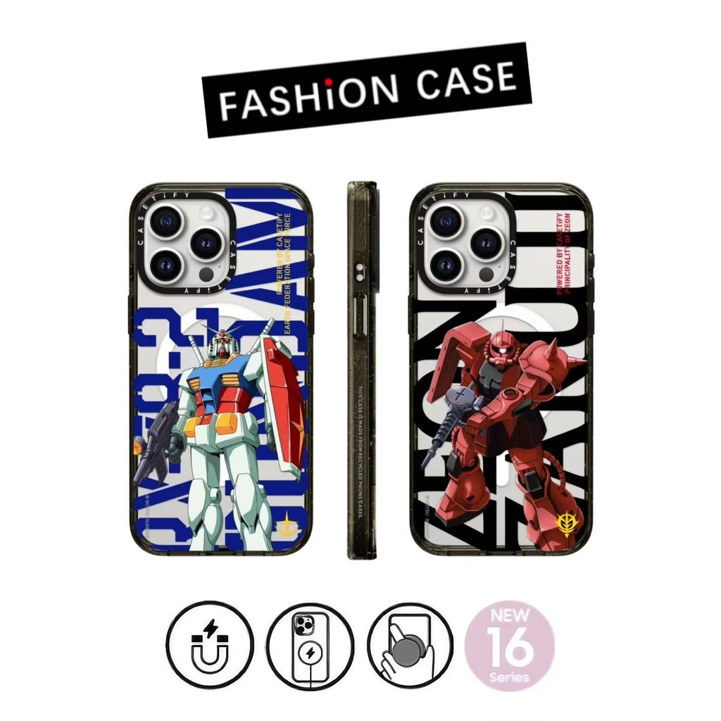 CASETi Pataloha Casing Ponsel Magnetik Akrilik untuk iPhone 16ProMax 15ProMax 14 13 12 11 Casing Pon