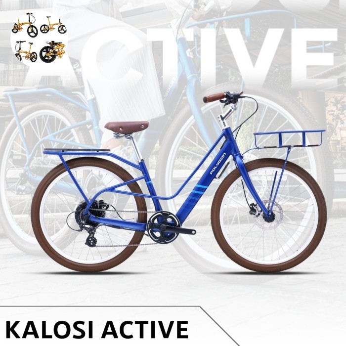 PROMO SALE Sepeda gunung MTB elektrik listrik Polygon kalosi Active - Luar Kota