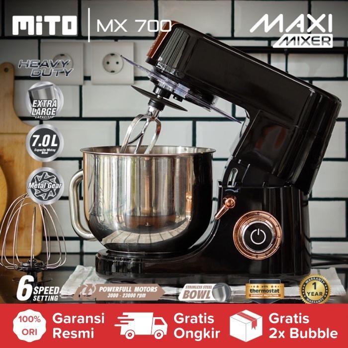 MITO Maxi Mixer MX7 MX 7 Stand Mixer Kapasitas Besar 7 Liter Orinal