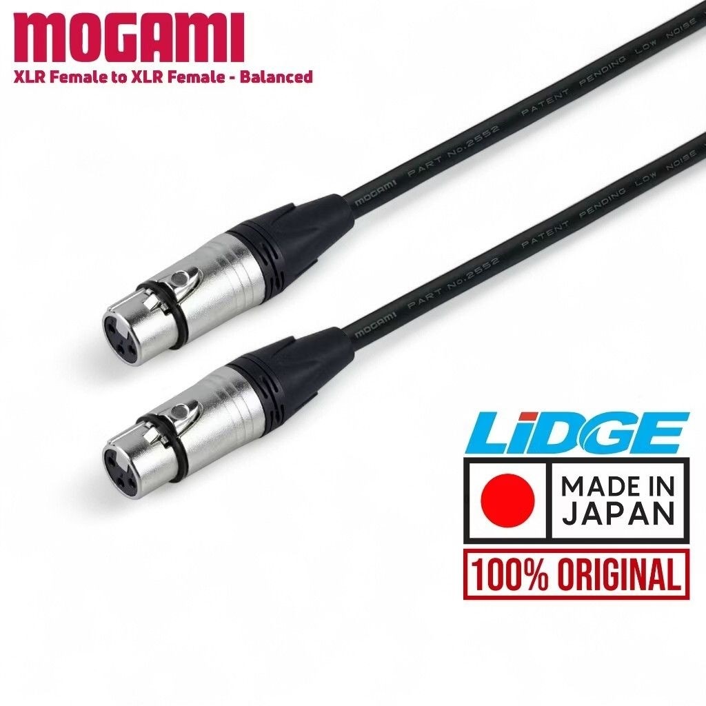 Kabel Mogami XLR Female to XLR Female - (MOGAMI, LIDGE, XLR FE - XLR FE)