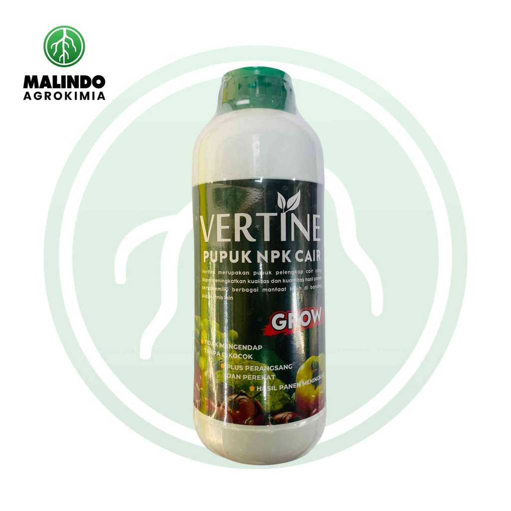Pupuk NPK Cair VERTINE GROW PADI BUNGA DAN BUAH BAWANG TEMBAKAU 1 Liter dari CV. Mitra Tani