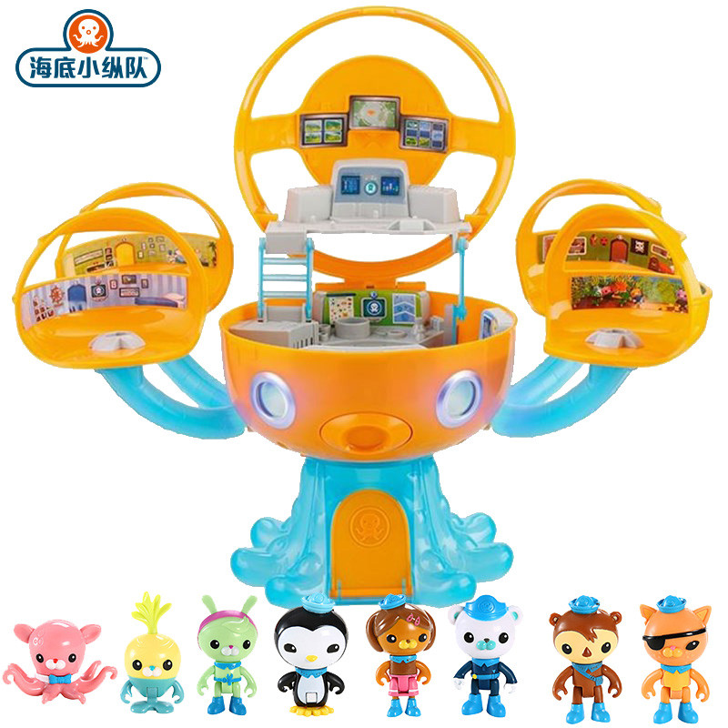 The Octonauts Octopod Castle Shark Adventure Plsyset Barnacles Peso Kwazii Action Figure Scene Model