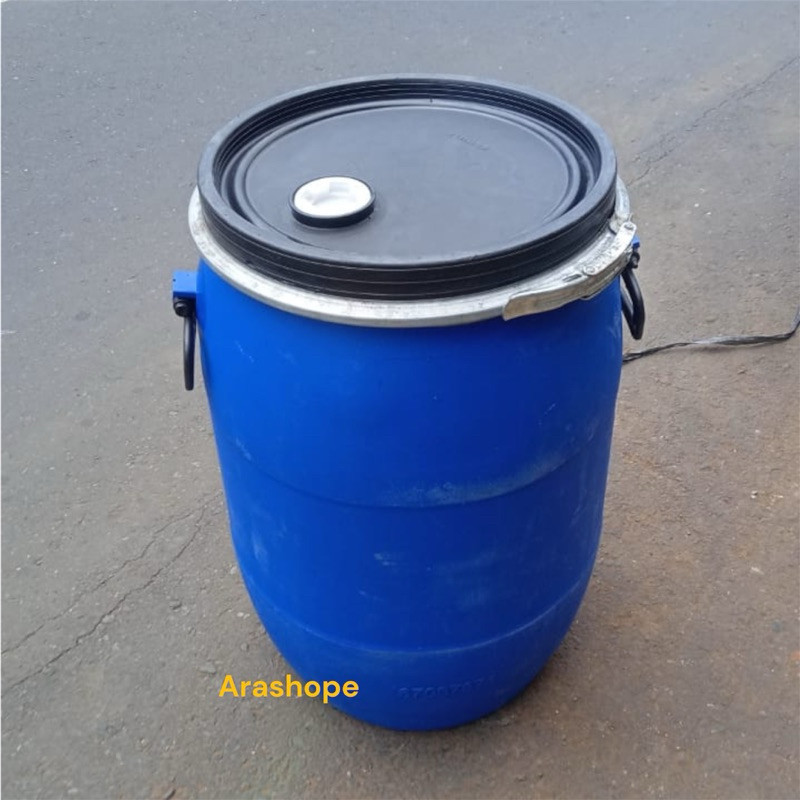 Drum plastik 60 liter/tong plastik HDPE/tong sampah