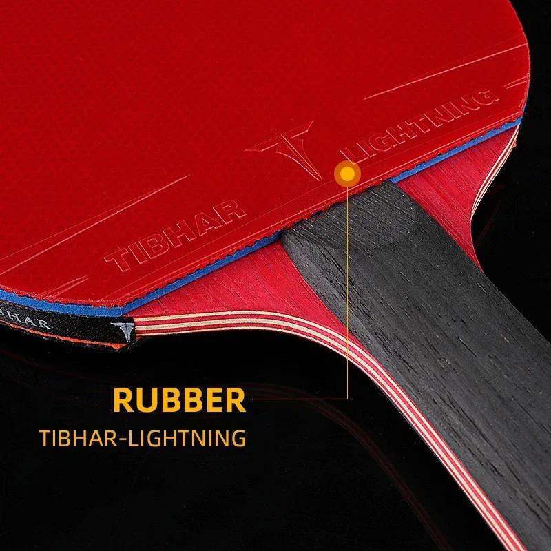 TIBHAR 9star Table Tennis Racket 6 7 8 Sticky Rubber Pimples-in Ping Pong Rackets Hight Quality Blad