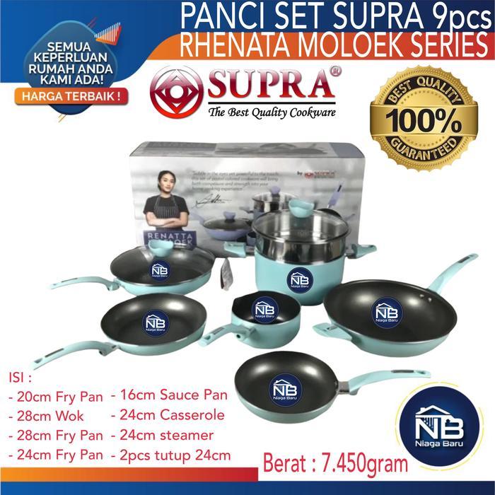 Panci Set 9 Pcs Supra Chef Renatta Moeloek