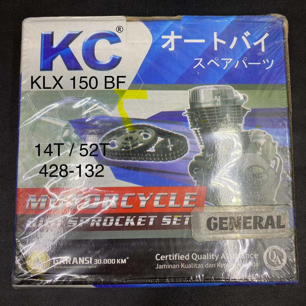 GEARSET KLX 150 BF KC GIRSET PAKET RANTAI