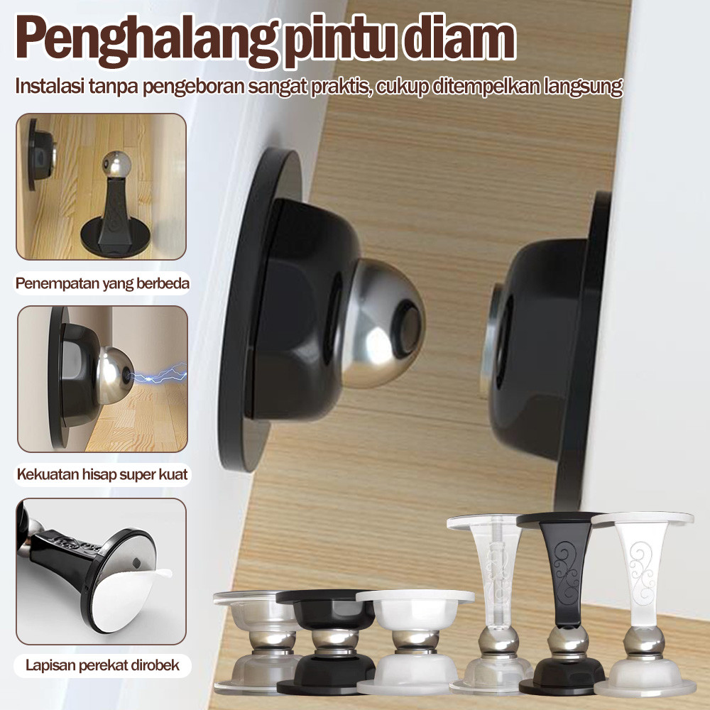 Magnet Penahan Pintu Rumah Magnetic Door Stopper Door Stoper Pintu Magnet Penahan Pintu Non Punch
