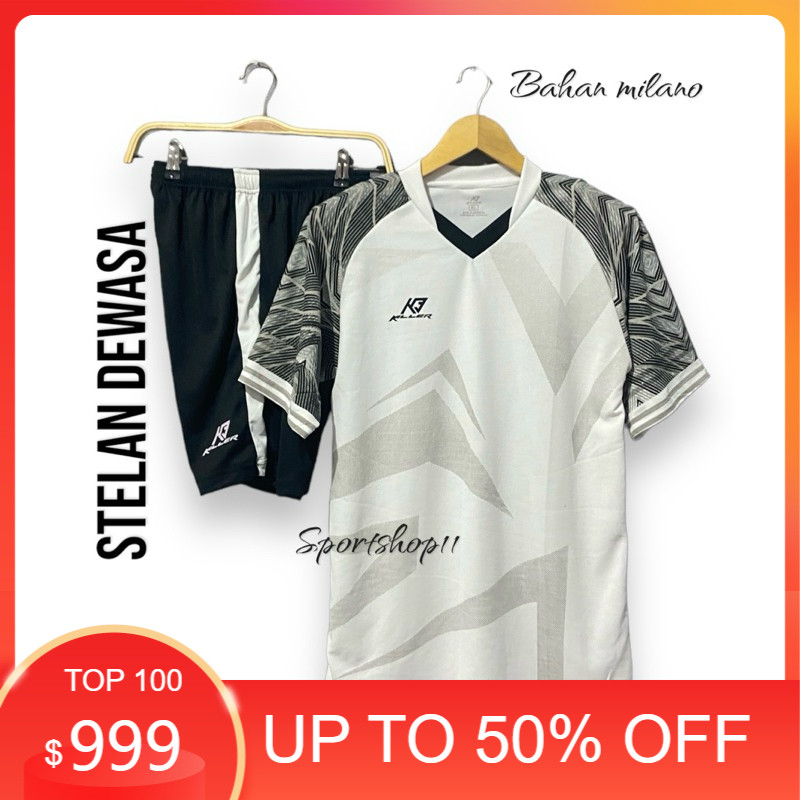PROMO Set baju olahraga kaos bola futsal dewasa model Blaster pria wanita volly badminton