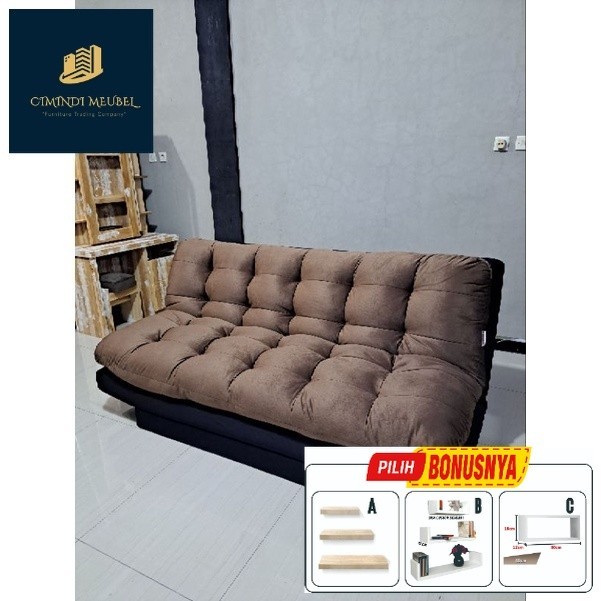 PROMO Sofa Bed / Sofabed Lipat Silicon / Sofa 3 Seater / Sofa Santai Minimalis  Kuningan Majalengka 
