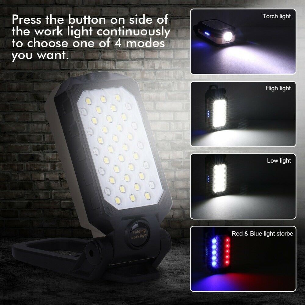 TergacorLampu Senter Emergency Camping Tahan Lama LED COB Super Terang / Worklamp Lampu Kerja Magnet