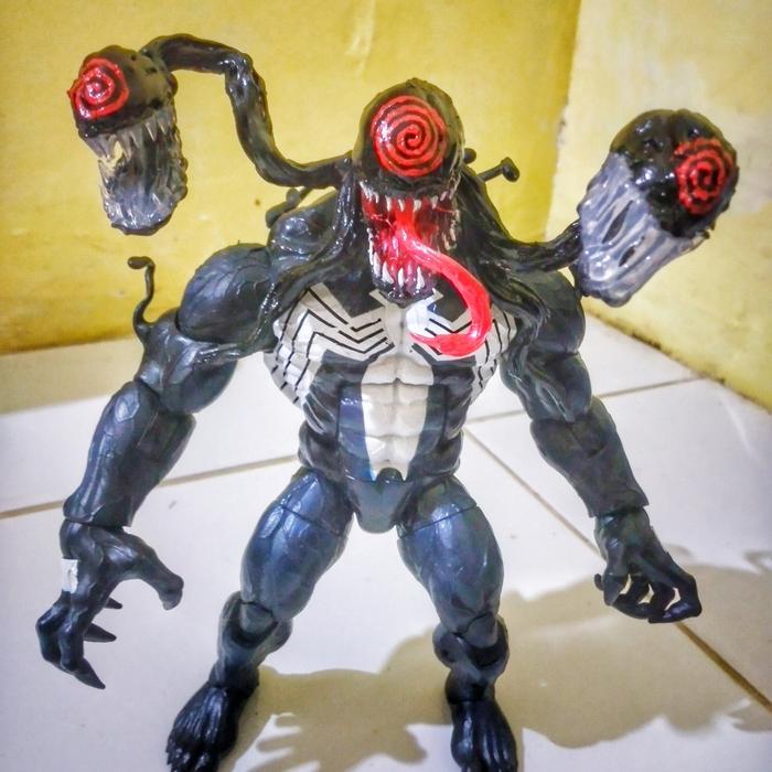 Diorama Figure set venom knull Aksesoris Efek