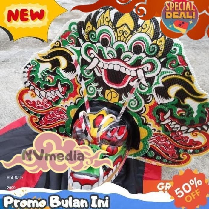 sEs PROMO PROMO PROMO BARONGAN |BARONGAN VERSI DEVIL KAYU BONUS KEMUL PANJANG MAHKOTA TINGGAL PAKAI 