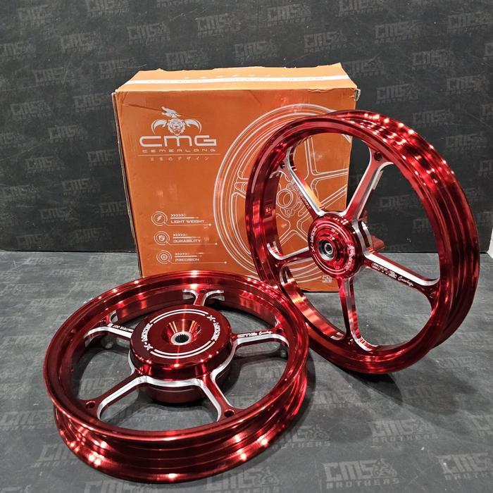 Velg Velek CMG 505 Honda Beat Scoopy Vario 110 X Mode X-Mode R14 P5 Merah