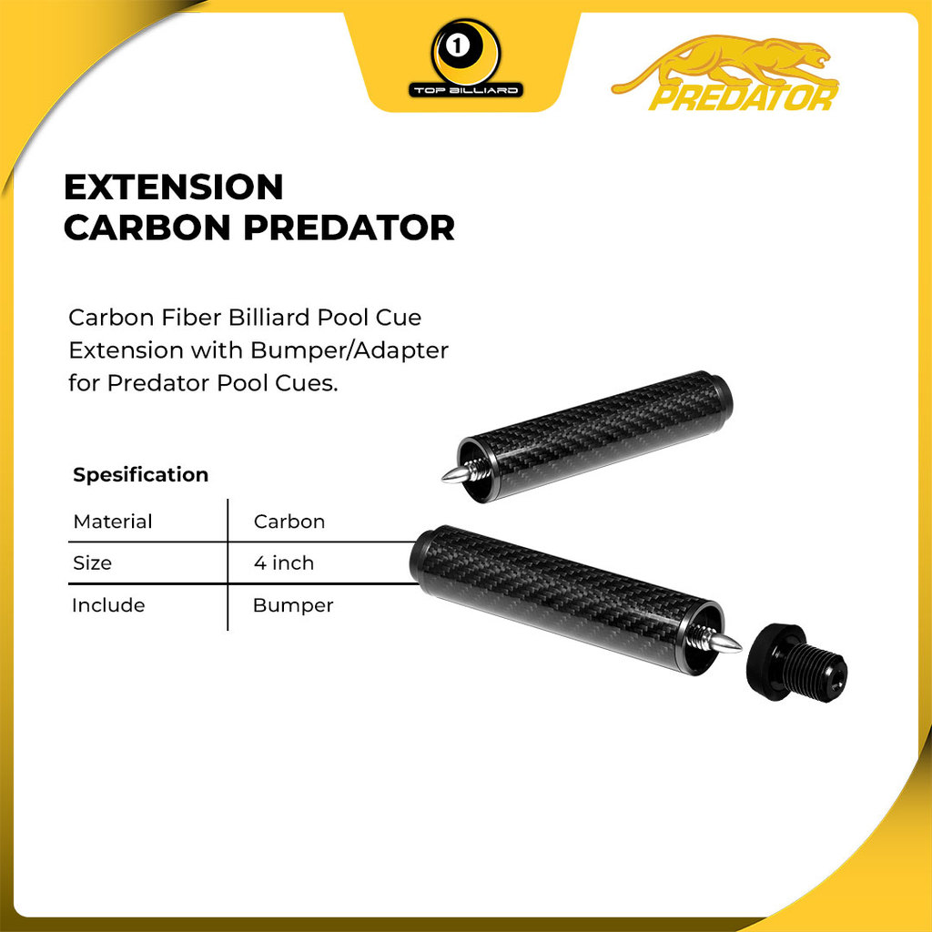 Extension Predator Carbon Series Cue Billiard Stik Pool