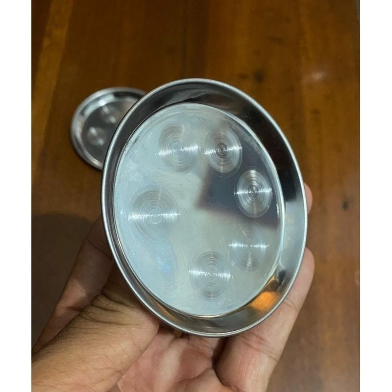 LEPEK GELAS Coaster Stainless Steel Bulat Premium | Lepek Alas Gelas Mewah Anti Pecah

