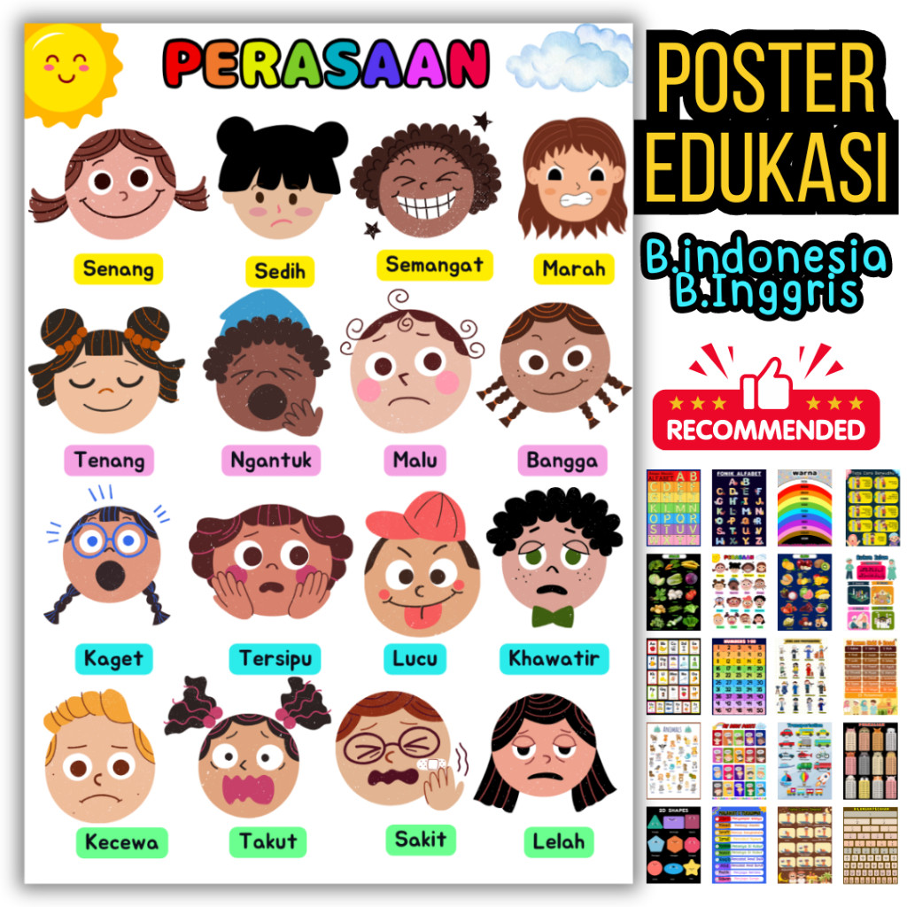 Diskon Flash Card Kartu Pintar Belajar Membaca Anak TK PAUD SD Suku Kata Kalimat Montessori