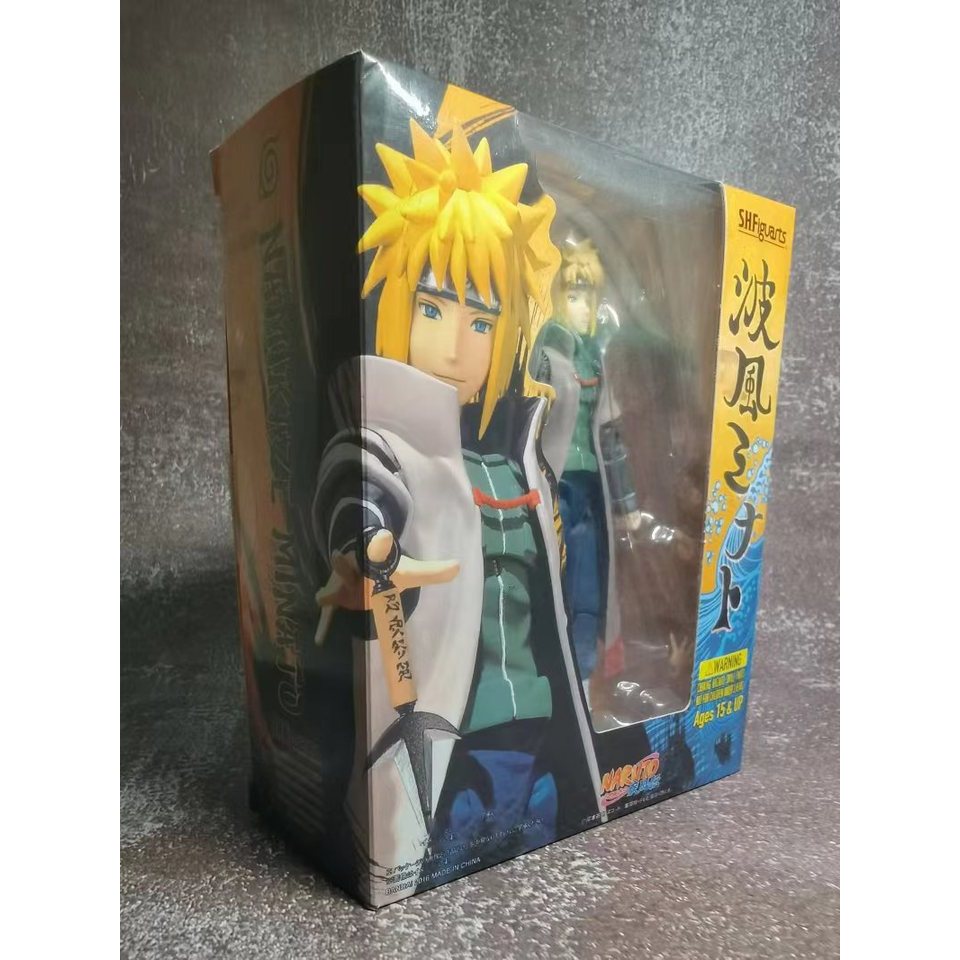 SHF Articulated 15cm Naruto Sasuke Namikaze Minato Action Figures Toys