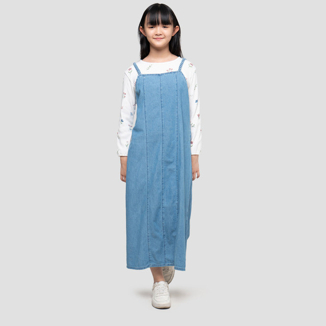 Nevada Tali Kepang Dress Overall Anak Perempuan 123226045