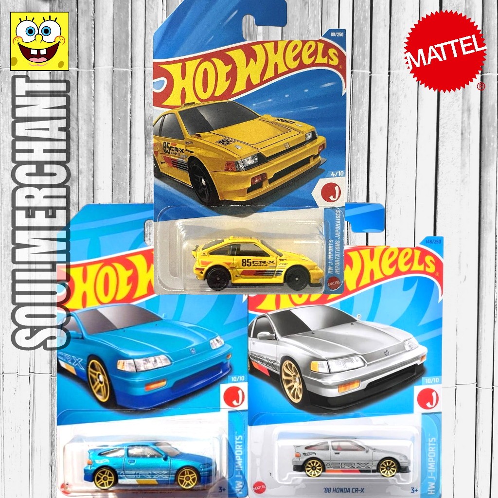 HOTWHEELS 1985 HONDA CR-X 2020 PUTIH 2021 HITAM - FACTORY SEALED SERIES CIVIC  ACCORD PRELUDE