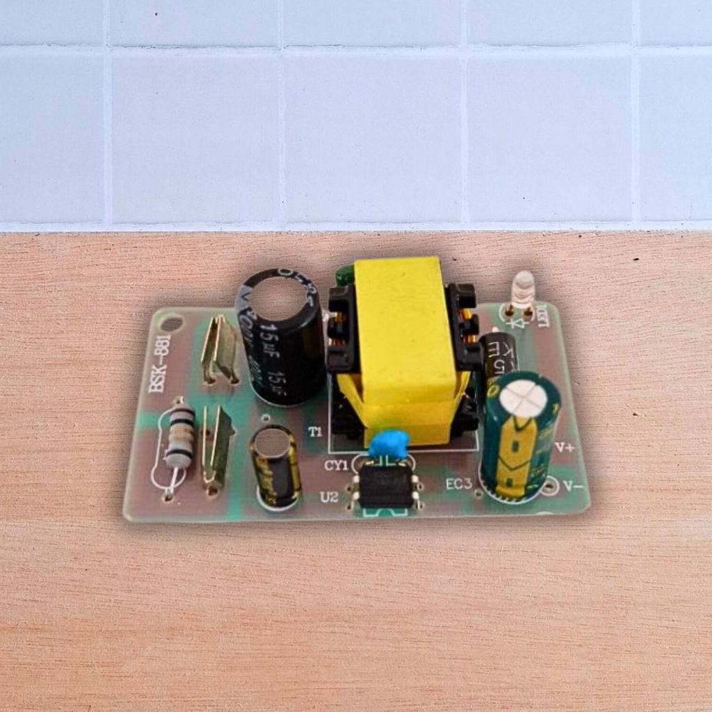 Kit Power Supply SMPS 12V 2A Modul PSU 12VDC 2A Input AC 220V Dengan LED Indikator