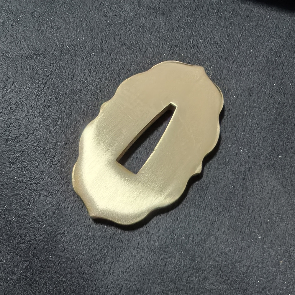 Nice Japanese Brass Tsuba HandGuard Accessories For Tanto Sword Katana  Guard Part Copper Carved
