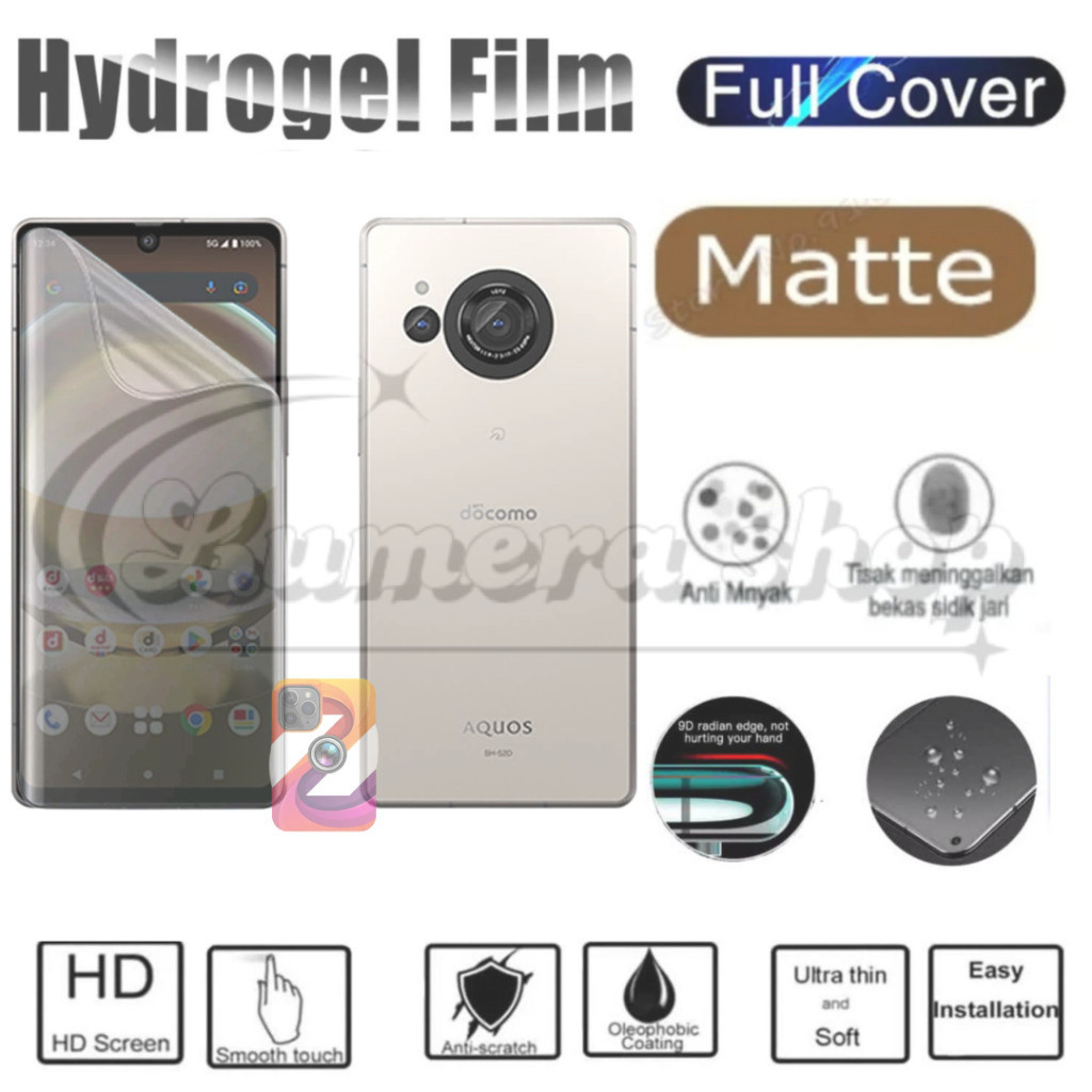 COD Anti gores Hydrogel matte glare Sharp AQUOS R7 R8S R8S PRO TPU Pelindung Jelly