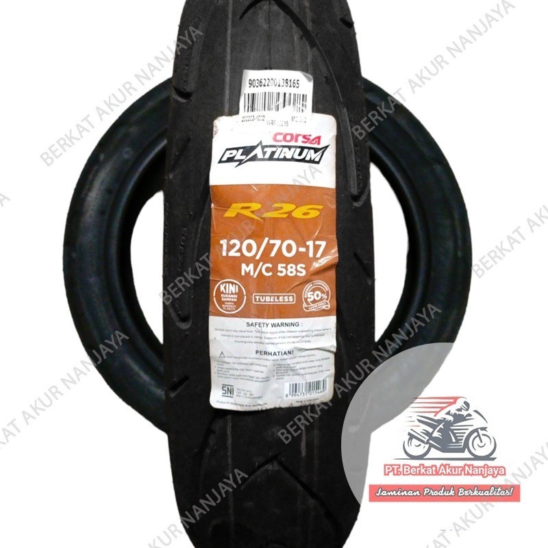 Corsa Platinum R26 120/70-17 Ban Motor Sport Tubeless