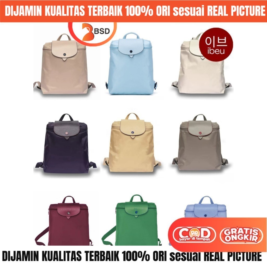 BSD Tas Ransel BackPack Wanita Kecil Mini Korea Style Premium ANTI AIR Remaja Aesthetic Kulit Asli