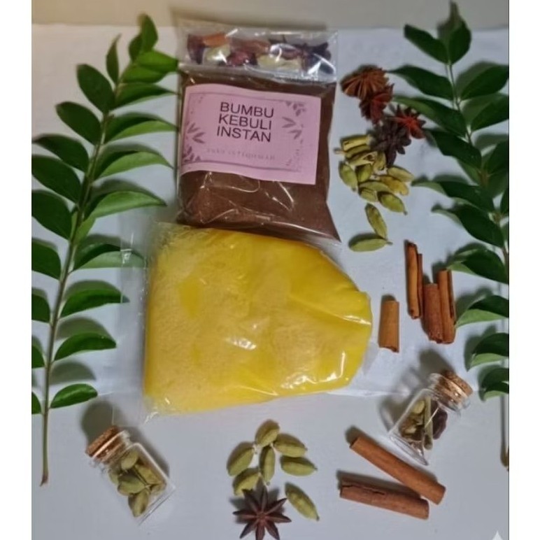 Bumbu nasi Kebuli Khas Arab dengan Minyak Samin dan rempah untuk 3kg beras
