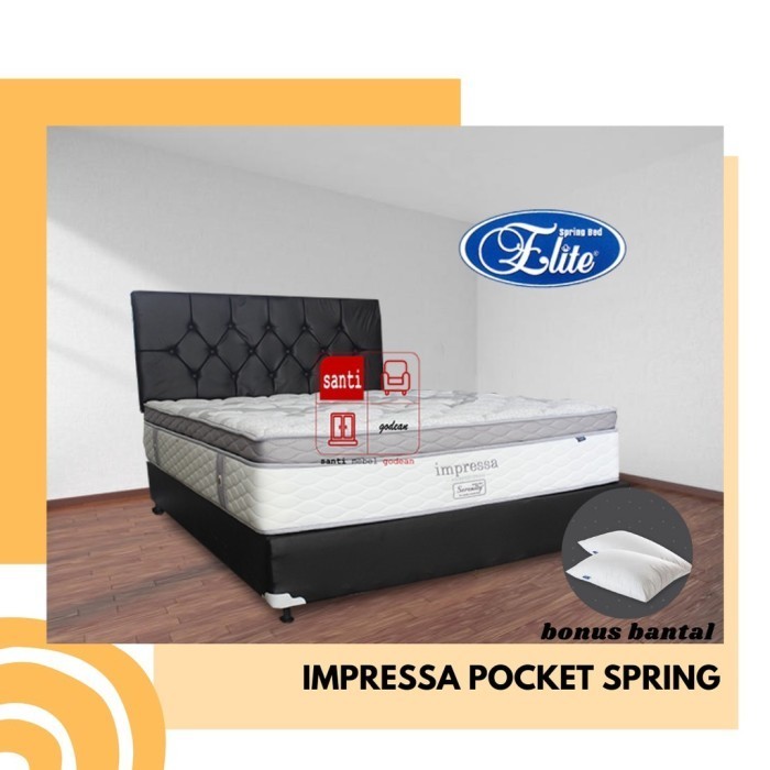 Springbed Elite Impressa Pocket 180x200 cm Fullset - springbed set