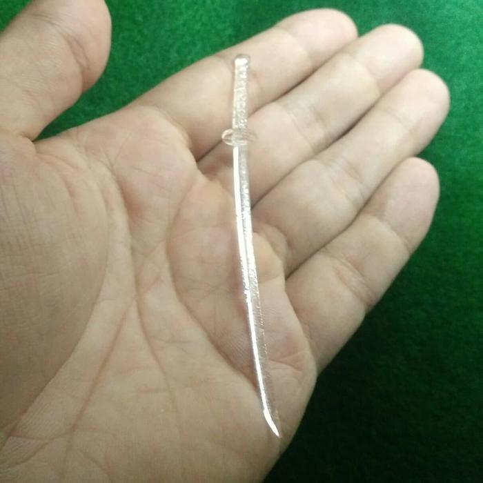 Diorama Figure katana 1/12 pedang resin bening ice blade shf figma Miniatur Aksesoris