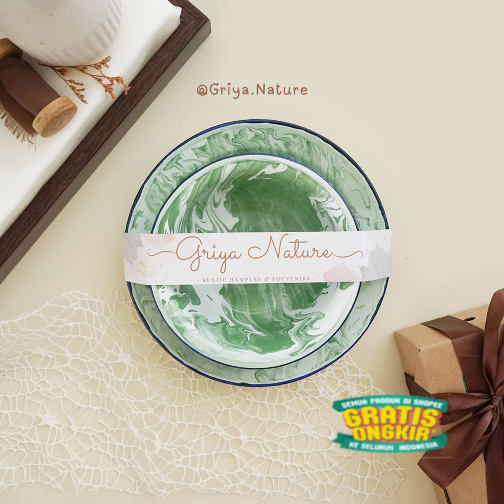 [GRIYA NATURE] Kayshila Hampers | Kado Pernikahan /Hampers Set Mangkok + Piring + Mug Blirik Jadoel 