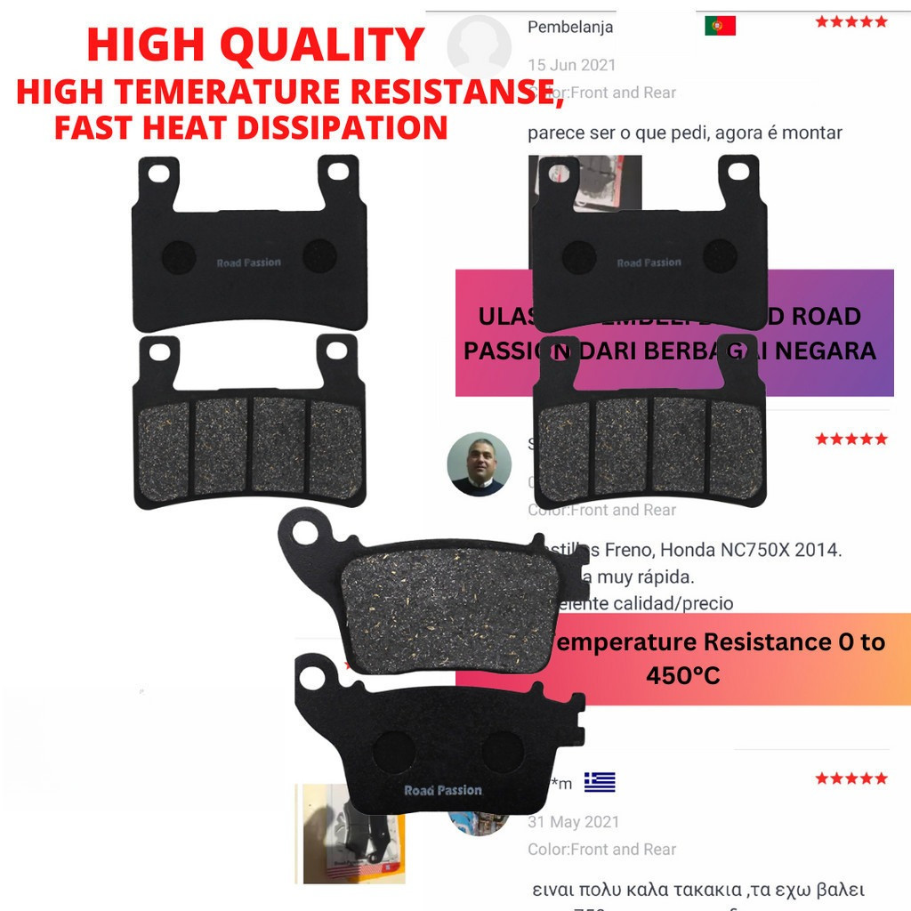 Kampas rem Motor Kawasaki Ninja ZX-6R ZX6R ZX 6R ZX636 ZX 636 2013 - 2020