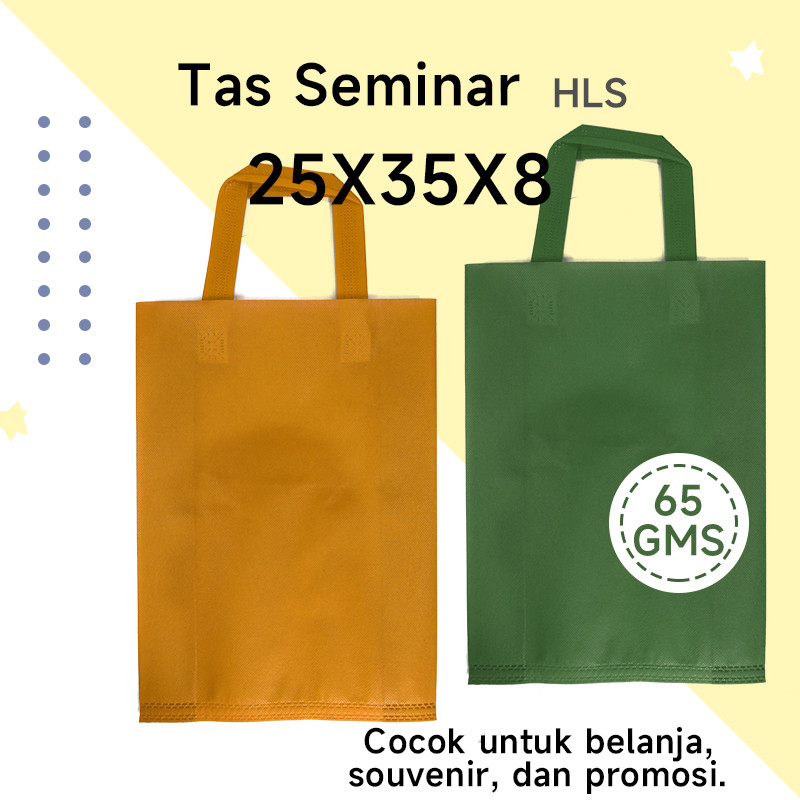 TAS KAIN POLOS 25x35X8  HLS • Spunbond / Goodie Bag / Tas Kain / Tas Kado / Tas Berkat