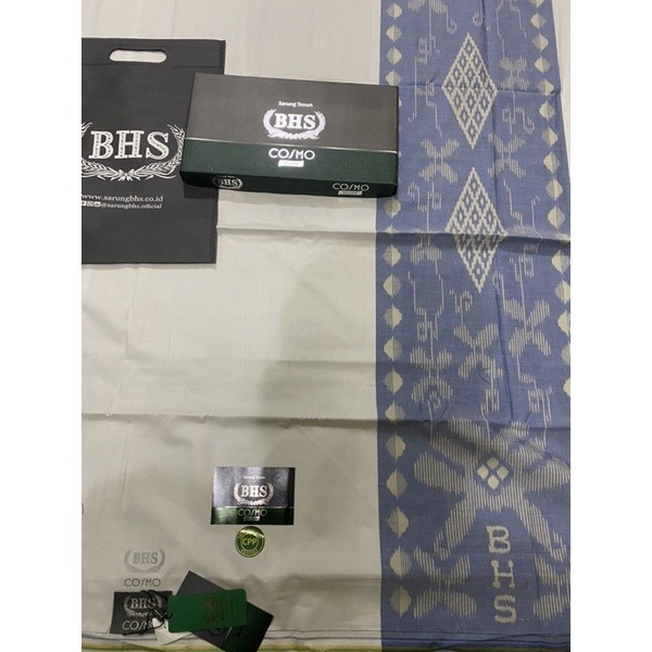 SARUNG BHS COSMO PUTIH POLOS