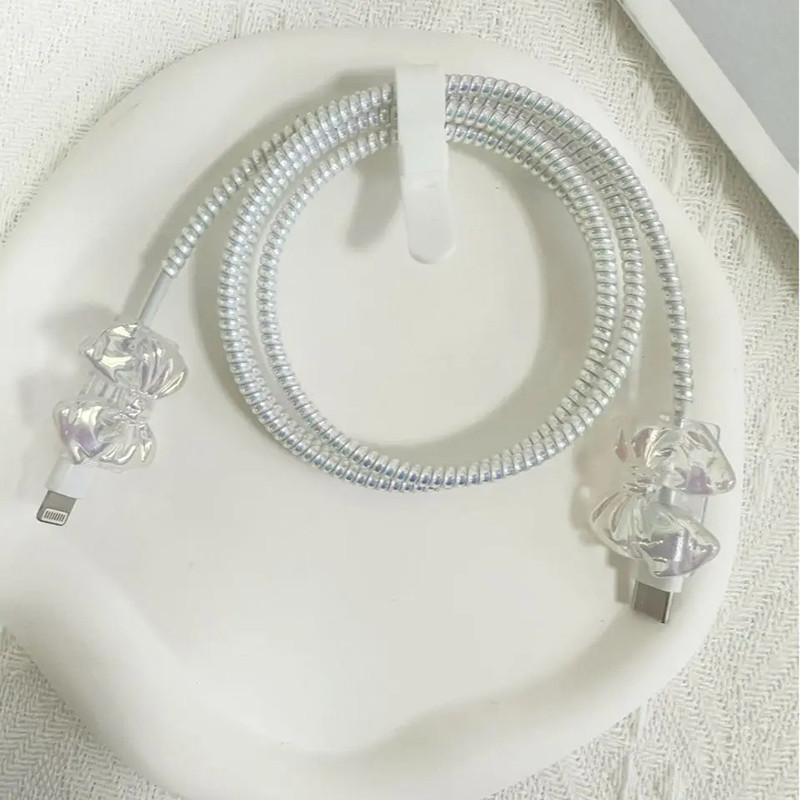 Laser Bow Charging Head Cover for Apple 18W/20W Compatible with iPhones 13/14 Shockproof Charger Pro