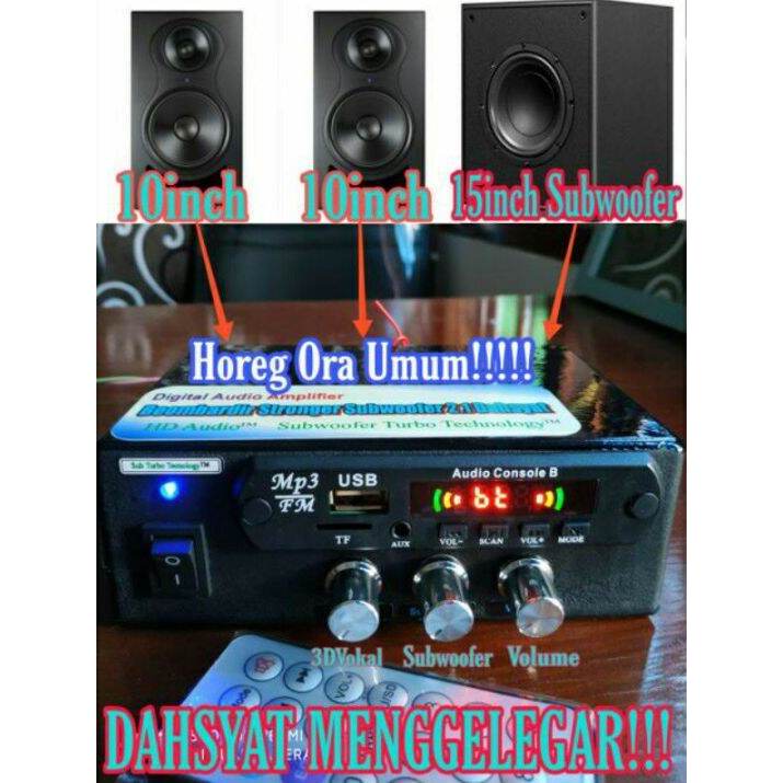 power Amplifier Subwoofer 2.1 Dahsyat Menggelegar