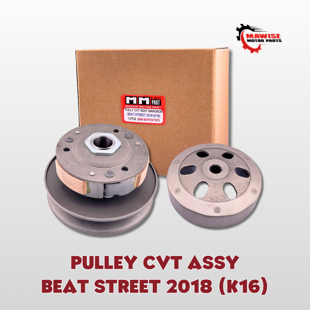 PULLY CVT ASSY PLUS MANGKOK BEAT STREET 2018 K16 – Puli Cvt Beat Pop Scoopy Vario 110 ESP Genio