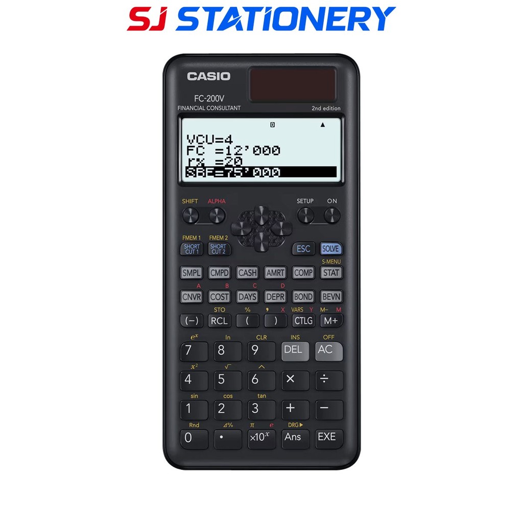 Kalkulator Casio FC-200V Scientific Calculator FC 200V ORI Casio