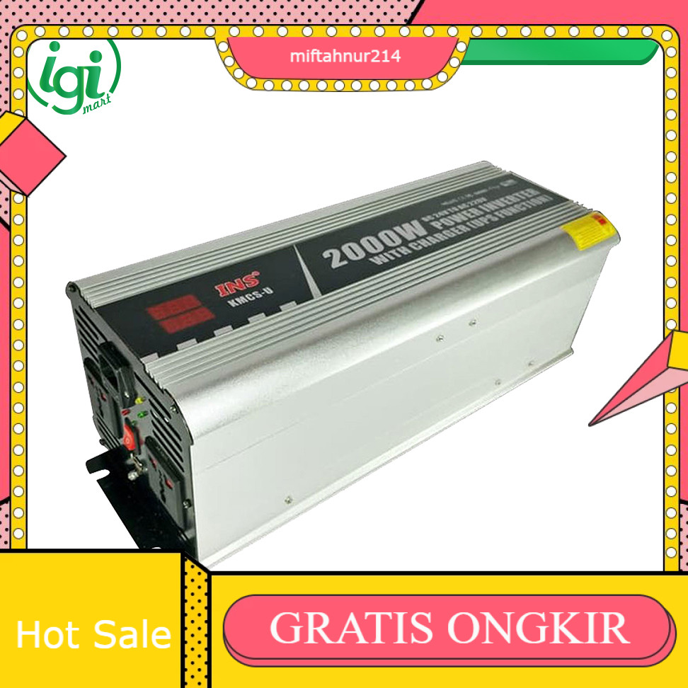 POWER INVERTER PURE SINE WAVE 2000 WATT / INVERTER PSW 2000W CHARGER