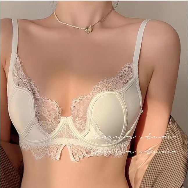 Awan Lembut Bra renda untuk payudara besar dan bra anti kendur push-up payudara kecil